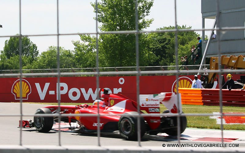 Fernando Alonso racing at the Montreal Grand Prix 2011